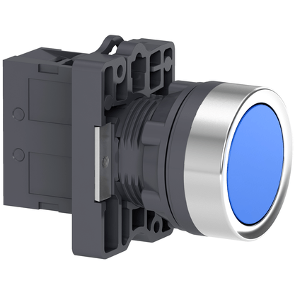 Botão 22mm Plástico a Impulsão 1NA Azul - XA2EA61- Schneider-Electric