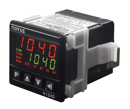 Controlador Temperatura 100-240vca/cc PT100/J/K/T 3 Relés + Pulso N1040-PRRR+485 USB Novus
