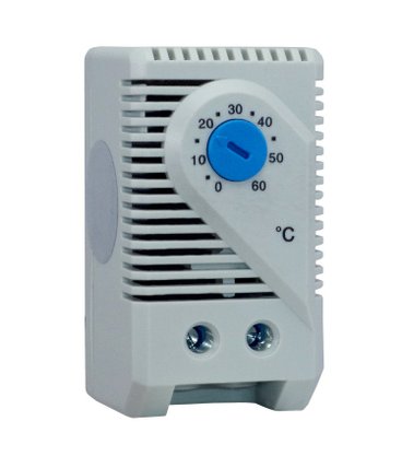 Termostato para Resfriamento 1NA 6A 0-60°C para Trilho DIN KTS 011 Sibratec