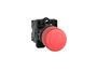 Botão 22mm Plástico Soco Emergência D30mm Girar Vermelho 1NF XA2ES442 Schneider