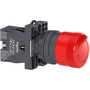 Botão 22mm Plástico Soco Emergência D30mm Girar Vermelho 1NF XA2ES442 Schneider