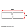 Eletroduto PVC 3/4” 3m sem Rosca Cinza 02 Inpol