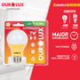 Lâmpada Superled Ouro 60 Colors 7w Bivolt Amarelo 05456 Ourolux