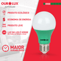 Lâmpada Superled Ouro 60 Colors 7w Bivolt Verde 05454 Ourolux